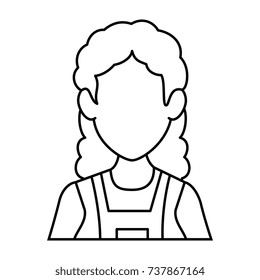 beautiful woman avatar character