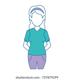 beautiful woman avatar character