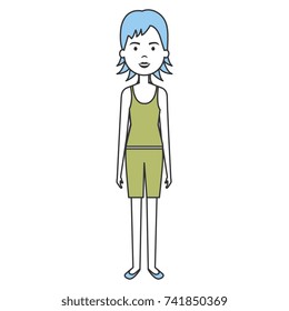 beautiful woman avatar character