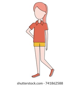 beautiful woman avatar character