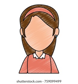 beautiful woman avatar character