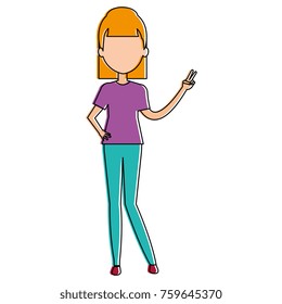 beautiful woman avatar character