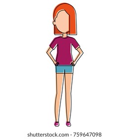 beautiful woman avatar character