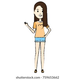 beautiful woman avatar character