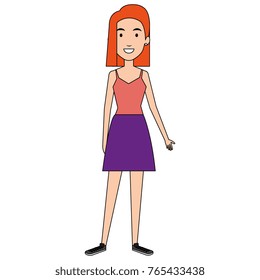 beautiful woman avatar character