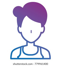 beautiful woman avatar character