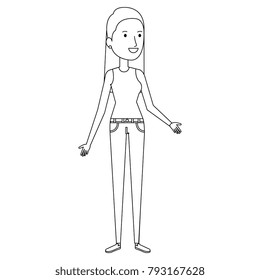 beautiful woman avatar character