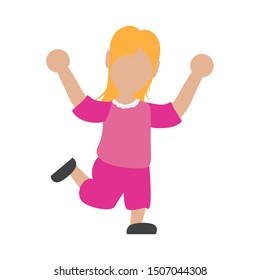 beautiful woman avatar character vector illustration