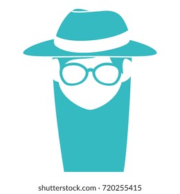beautiful woman with cap tourist avatar character