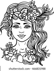 African Woman Coloring Page Images, Stock Photos & Vectors ...