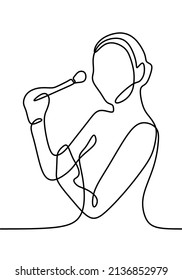 beautiful woman  drawwing line art