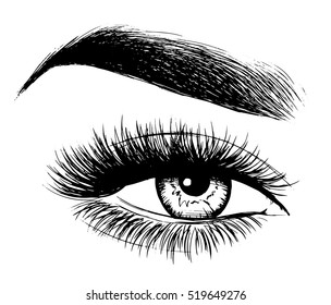 beautiful woman eye