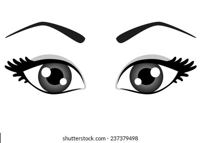 beautiful woman eyes 