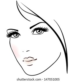 Woman Face Drawing Images Stock Photos Vectors Shutterstock