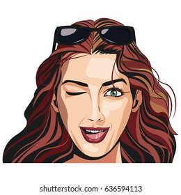beautiful woman face fashion image