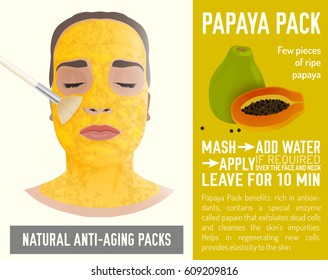 Download Papaya Facial Mask Stock Illustrations Images Vectors Shutterstock PSD Mockup Templates