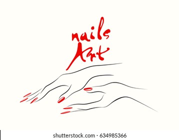 long nail designs Stock Vectors, Images & Vector Art | Shutterstock