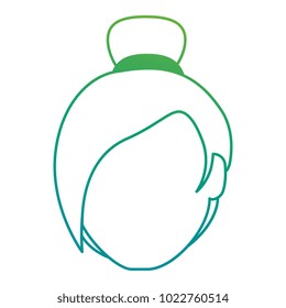 beautiful woman head avatar character