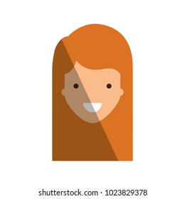 beautiful woman head avatar character