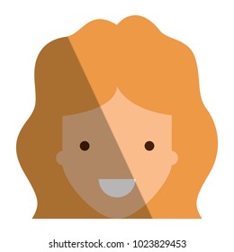 beautiful woman head avatar character