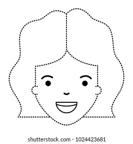 beautiful woman head avatar character