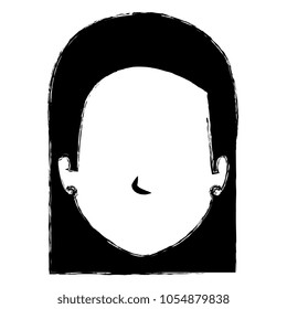 beautiful woman head avatar character