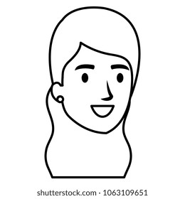 beautiful woman head avatar character