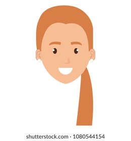 beautiful woman head avatar character