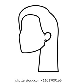 beautiful woman head avatar character