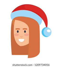 beautiful woman head avatar character