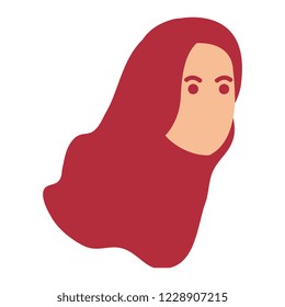 beautiful woman head avatar character