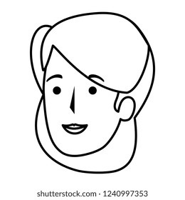 beautiful woman head avatar character