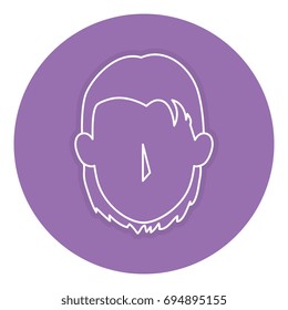 beautiful woman head avatar character
