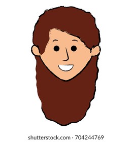 beautiful woman head avatar character