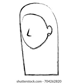 beautiful woman head avatar character