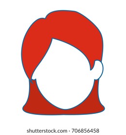 beautiful woman head avatar character