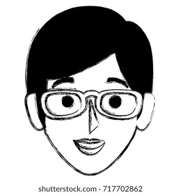 beautiful woman head avatar character
