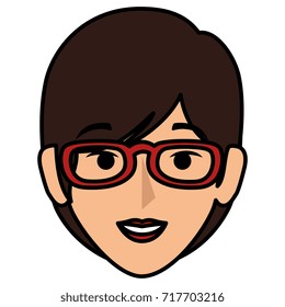 beautiful woman head avatar character