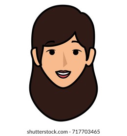 beautiful woman head avatar character beautiful woman head avatar character