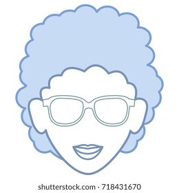 beautiful woman head avatar character