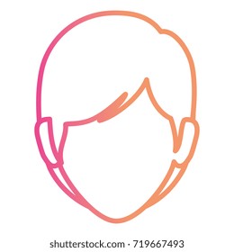 beautiful woman head avatar character
