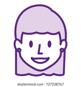 beautiful woman head avatar character