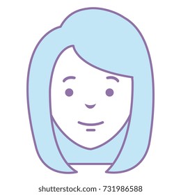 beautiful woman head avatar character