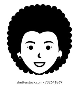 beautiful woman head avatar character