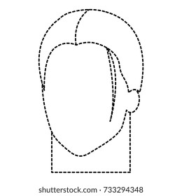 beautiful woman head avatar character