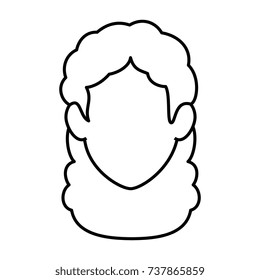 beautiful woman head avatar character
