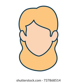 beautiful woman head avatar character