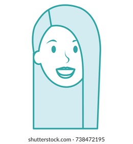 beautiful woman head avatar character