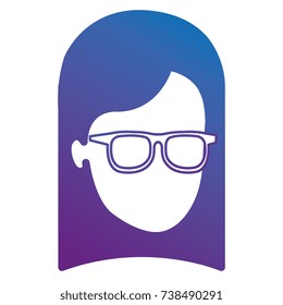 beautiful woman head avatar character