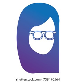 beautiful woman head avatar character